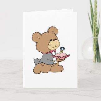 Carte proposition ou conception de l'ours en peluche por