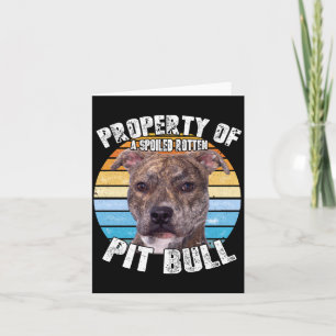 Carte Propriétaire Amateur de Pitbull Pit Bull Pittie Br