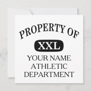 Carte Propriété de XXL Votre nom