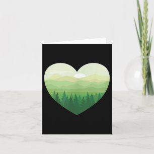 Carte Protection De l'environnement des forêts de coeur