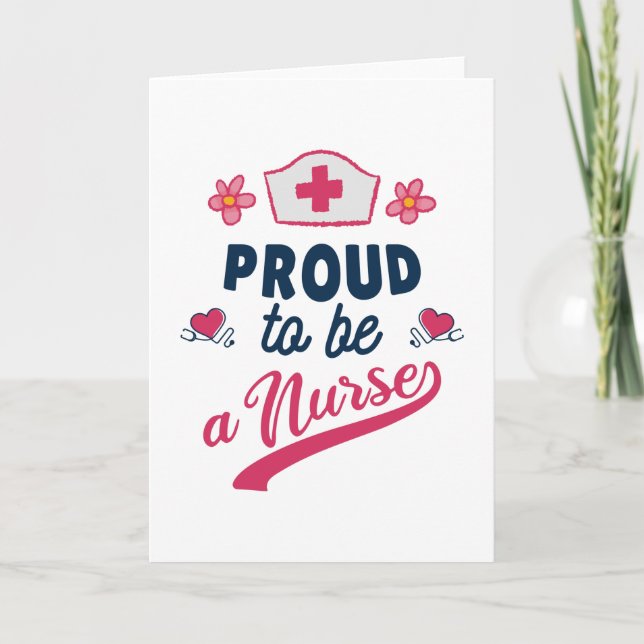 Carte Proud to be a Nurse (Devant)