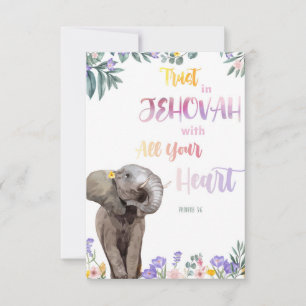 Carte Proverbe 3:6 Faites confiance à l'Éternel avec tou