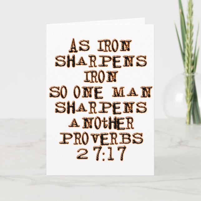 Carte Proverbes 27:17 (Devant)