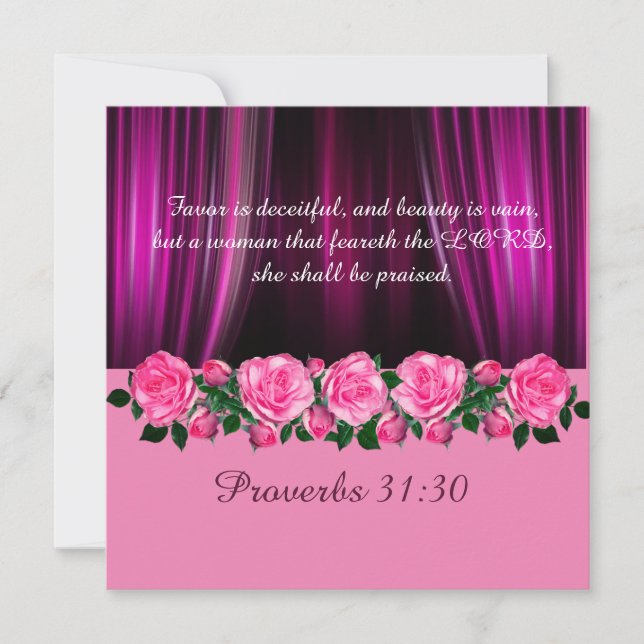 Carte Proverbes 31 (Devant)