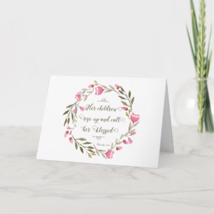 Carte Proverbes de la fête des mères 31:28