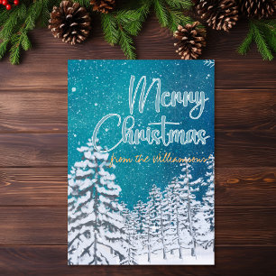 Carte Proverbes de la scène d'hiver 17:22 Joyeux coeur N