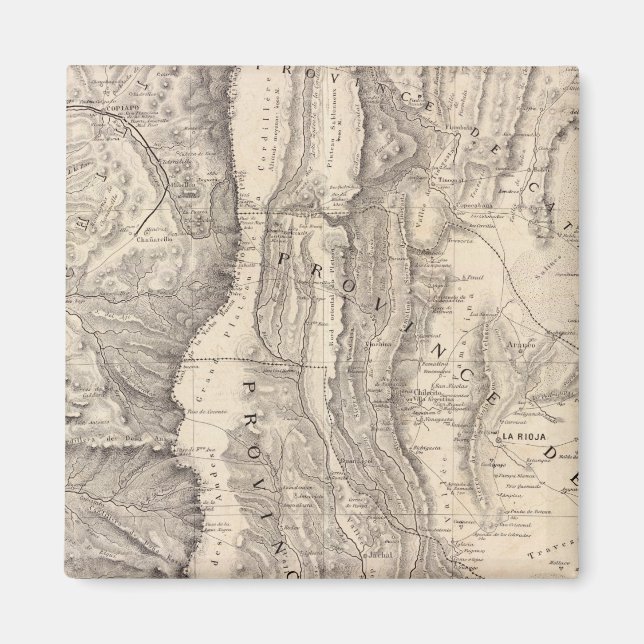 Carte, provinces de La Rioja San Juan Magnet (Front)