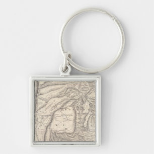 Carte, provinces of Salta in Jujuy Keychain