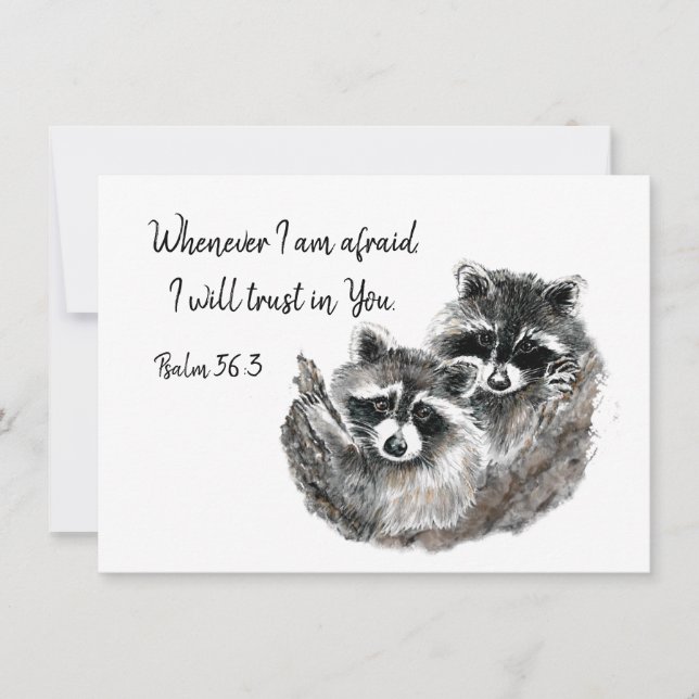 Carte Ps 56:3 Quand j'ai peur, je me fierai à votre cita (Devant)