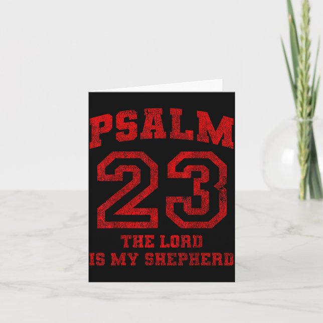 Carte Psalm 23 The Lord Is My Shepherd  (Devant)