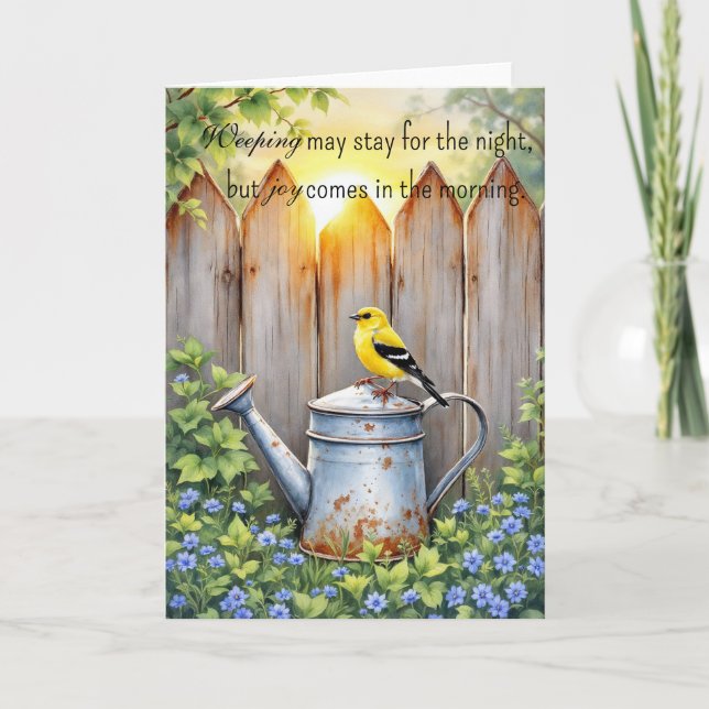 Carte Psalm 30:5 Christian Notecard (Devant)