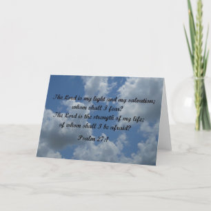 Carte Psaume 27:1