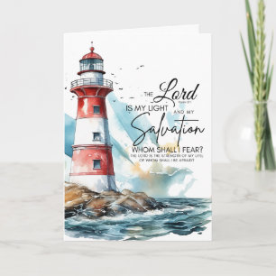 Carte Psaume 27:1 La Bible Éternel est ma Lumière et mon