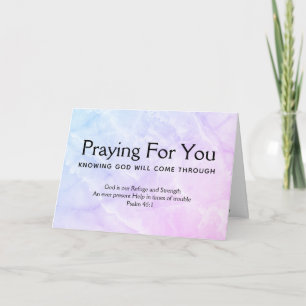 Carte Psaume 46 PRIER POUR VOUS Encouragement chrétien