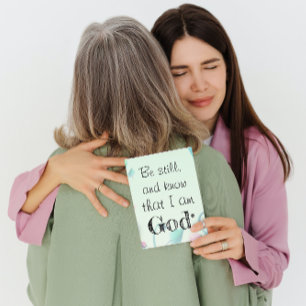 Carte Psaume 46 Soyez Toujours Motivationnel Vert Floral