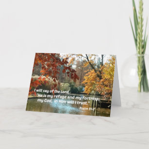 Carte Psaume 91:2 Je dirai du Seigneur