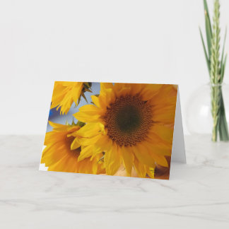 Carte Psaume 96:1 Tournesols Vide 