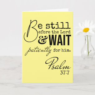 Carte Psaume Be Still Easter Scripture Blank Religieux