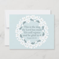 Psaume chrétien inspirant 118:24 Réjouissez-vous