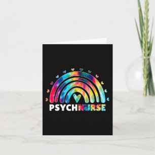 Carte Psych Infirmière Tie Dye Infirmière Santé mentale 