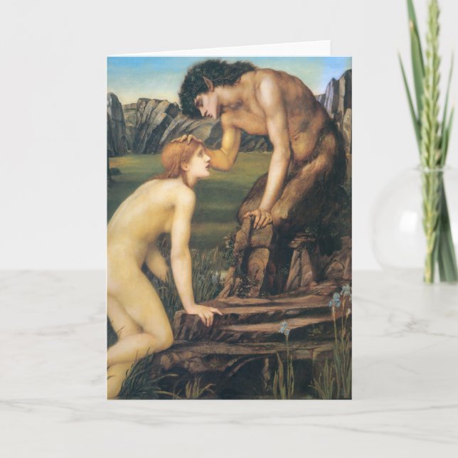 Carte "Psyche et Pan", par Edward Burne-Jones (Devant)