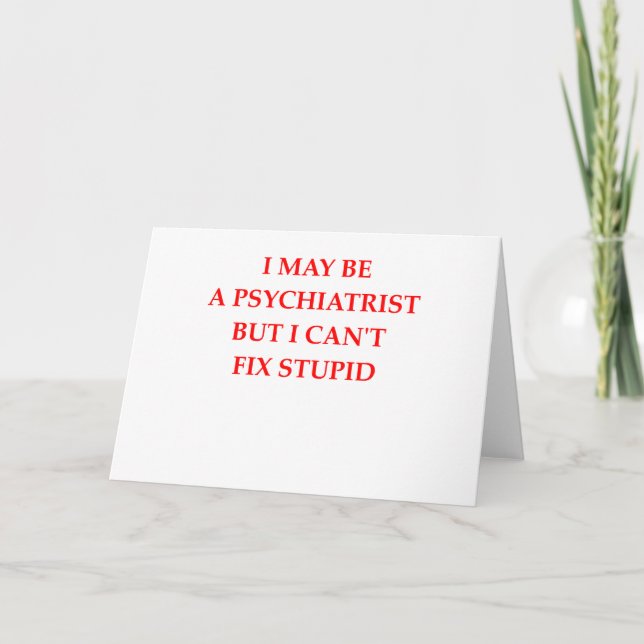 CARTE PSYCHIATRE (Devant)