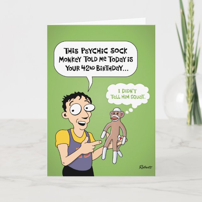 Carte Psychique 42e anniversaire (Devant)