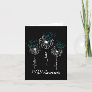Carte Ptsd Sensibilisation Foi Espoir Amour Dandelion