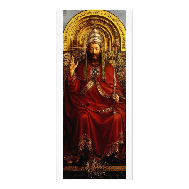 Carte Publicitaire Adoration de l'agneau mystique par Jan van Eyck (Devant)