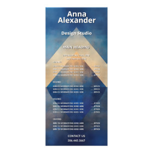 Carte Publicitaire Alignement Intérieur Design Minimaliste