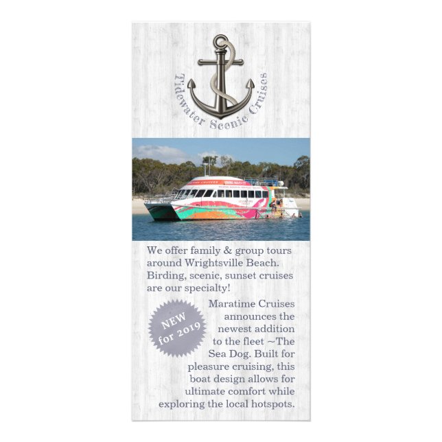 Carte Publicitaire Ancre nautique w/Rope (Devant)