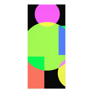 Carte Publicitaire arc-en-ciel géométrique