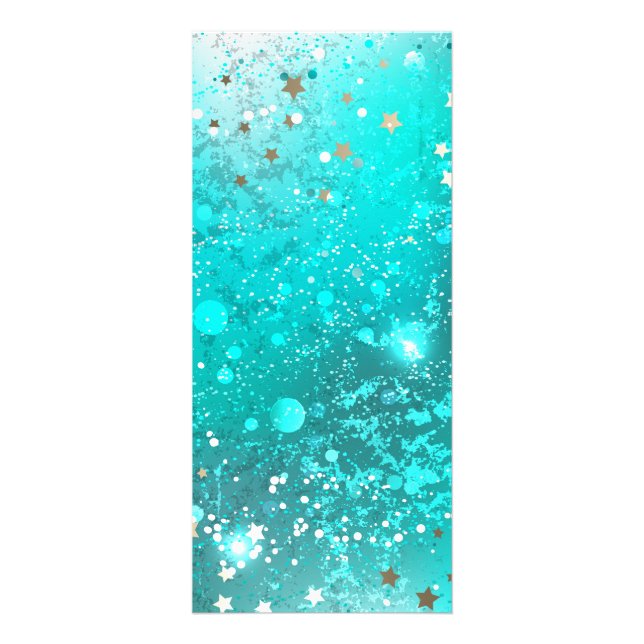 Carte Publicitaire Arrière - plan à huile Turquoise de la menthe (Devant)