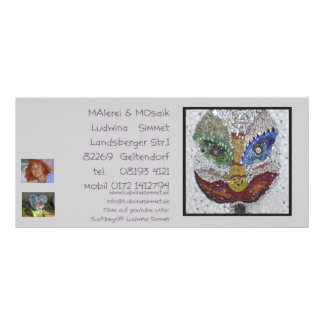 Carte Publicitaire ausstellung_masken