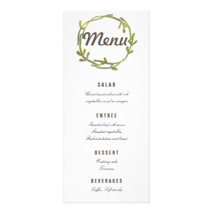 Carte Publicitaire Automne Aquarelle Vert Feuille Mariage