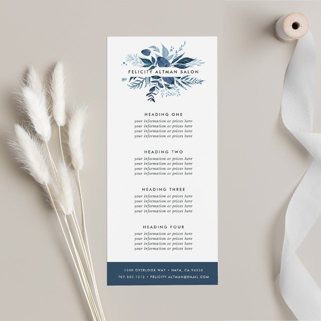 Carte Publicitaire Azur sauvage | Services ou tarif (Créateur téléchargé)