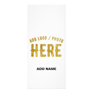 CARTE PUBLICITAIRE BLANC PERSONNALISABLE MODERNE ET DE STYLE, MARQUE 