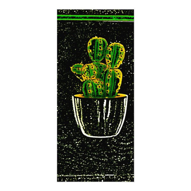 Carte Publicitaire Cactus tirés (Devant)