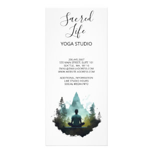 Carte Publicitaire Centre Intérieur Méditation en Forêt