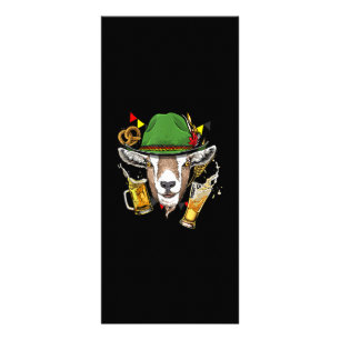 Carte Publicitaire Chèvre Oktoberfest Lederhosen Costume cadeau