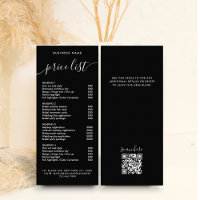 Chic Black Typographie Business Services Tarifs