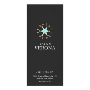 Carte Publicitaire Chic et élégant ciseaux Logo Salon de coiffure 2