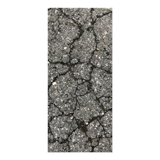 Carte Publicitaire Ciment de pavage de rue d'asphalte noir (Devant)