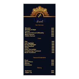 Carte Publicitaire Coiffeur Élégant et Raffiné