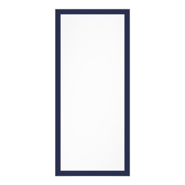 Carte Publicitaire Créez votre propre bordure bleue de minuit (Devant)