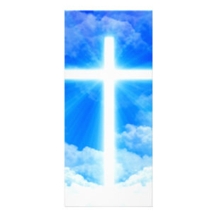 Carte Publicitaire Croix de lumière Jésus-Christ chrétien personna