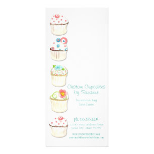 Carte Publicitaire Cupcake Dessert Boulangerie Identité d'entreprise