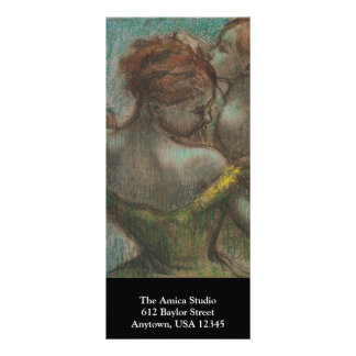 Carte Publicitaire Degas Ballet Dance Studio Classe Horaire Signet