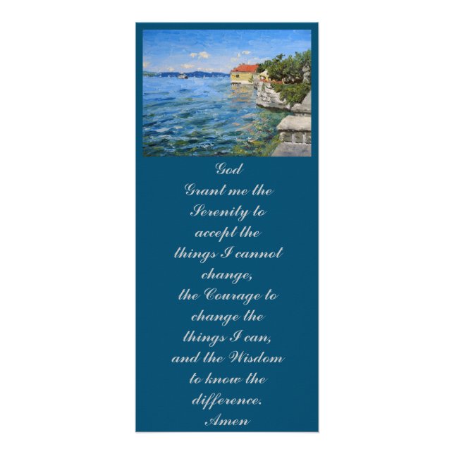 Carte Publicitaire Dieu donne-moi la Sérénité d'accepter les choses (Devant)