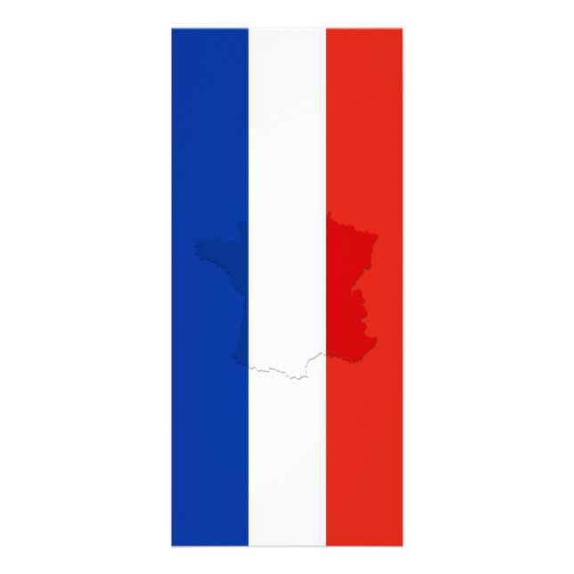 Carte Publicitaire drapeau français (Devant)